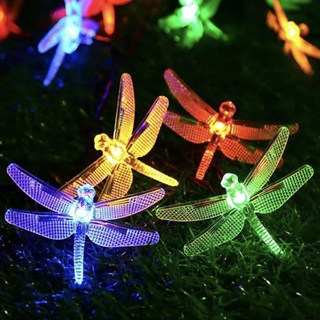 Solcelle lyskæde med guldsmede